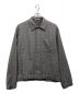 AURALEE（オーラリー）の古着「HARD TWIST WOOL DOUBLE FACE CHECK BLOUZON」｜グレー