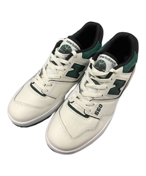 NEW BALANCE（ニューバランス）NEW BALANCE (ニューバランス) NEW BALANCE BB550 ホワイト×グリーン サイズ:27.5cm 未使用品の古着・服飾アイテム