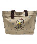 COACH×PEANUTSコーチ×ピーナッツ）の古着「キャンバストートバッグ」