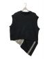 DISCOVERED (ディスカバード) Fisherman knit vest ブラック×ホワイト サイズ:ｆｒｅｅ：6000円