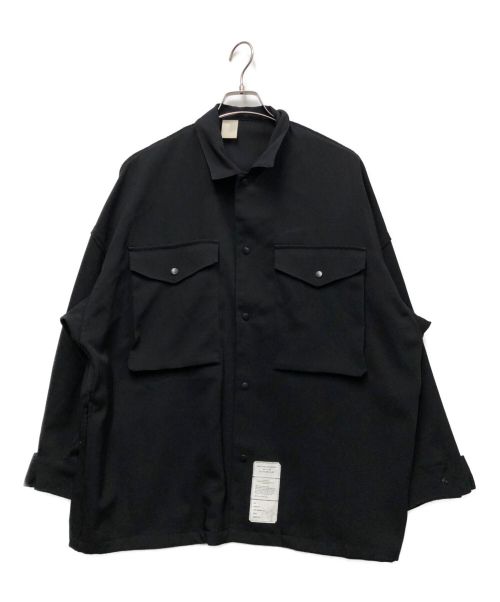 N.HOOLYWOOD（エヌ ハリウッド）N.HOOLYWOOD (エヌ ハリウッド) WORK SHIRT ブラック サイズ:36の古着・服飾アイテム