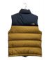 THE NORTH FACE (ザ ノース フェイス) ヌプシダウンベスト ネイビー×ブラウン サイズ:Ｓ：14800円