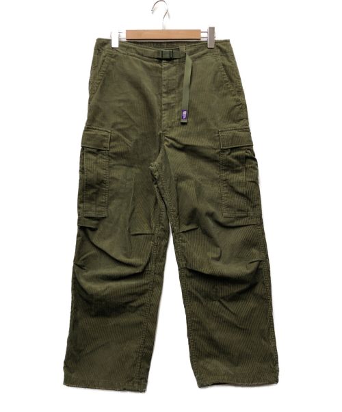 THE NORTHFACE PURPLELABEL（ザ・ノースフェイス パープルレーベル）THE NORTHFACE PURPLELABEL (ザ・ノースフェイス パープルレーベル) Corduroy Cargo Pantsコーデュロイカーゴパンツ オリーブ サイズ:32の古着・服飾アイテム