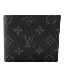 LOUIS VUITTON（ルイ ヴィトン）の古着「2つ折り財布」｜ブラック