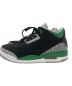 NIKE (ナイキ) Air Jordan 3 ブラック×グリーン サイズ:28cm：13800円