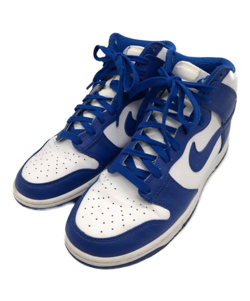 NIKE（ナイキ）NIKE (ナイキ) DUNK HI RETRO ブルー×ホワイト サイズ:27.5cmの古着・服飾アイテム