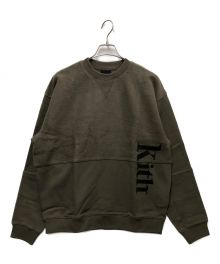 KITH（キス）の古着「Reverse Paneled Crewneck」｜グリーン