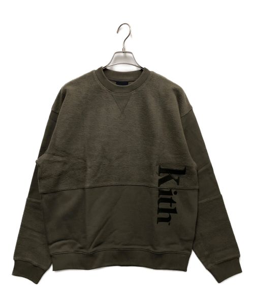 KITH（キス）KITH (キス) Reverse Paneled Crewneck グリーン サイズ:Ｓ 未使用品の古着・服飾アイテム