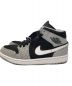 NIKE (ナイキ) AIR JORDAN1 MID グレー×ブラック サイズ:27：7000円