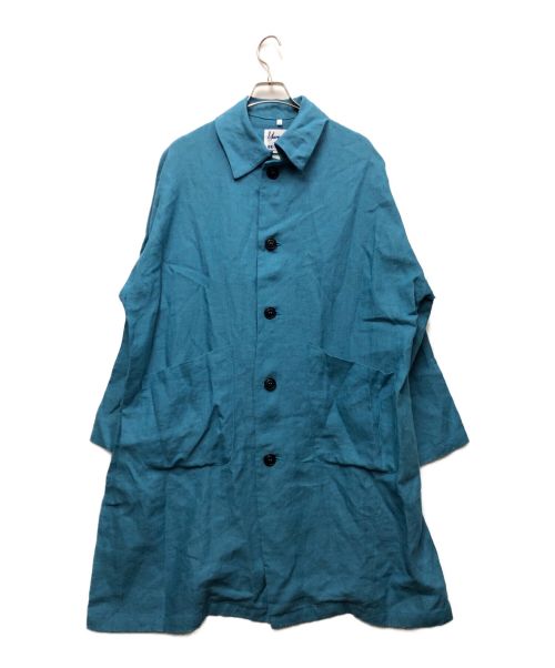 Yarmo（ヤーモ）Yarmo (ヤーモ) SOPHNET. (ソフネット) LINEN DUSTER COAT ブルー サイズ:42の古着・服飾アイテム