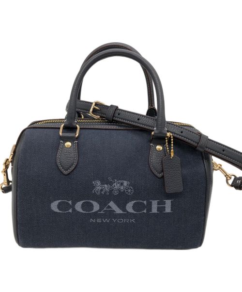 COACH（コーチ）COACH (コーチ) 2WAYバッグ ネイビーの古着・服飾アイテム