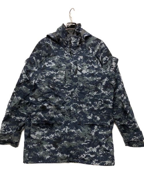 U'S NAVY（ユーエスネイビー）U'S NAVY (ユーエスネイビー) GORE-TEX PARKA ブルー サイズ:SMALL-LONGの古着・服飾アイテム