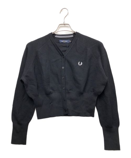 FRED PERRY（フレッドペリー）FRED PERRY (フレッドペリー) RAY BEAMS (レイ ビームス) 別注Vネックカーディガン ブラック サイズ:10 未使用品の古着・服飾アイテム