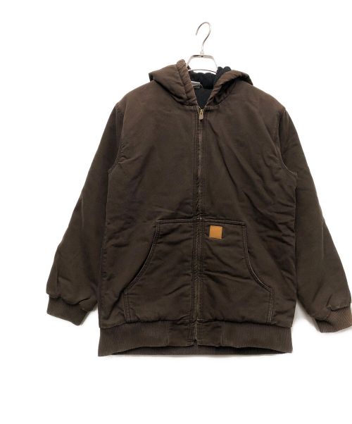 CarHartt（カーハート）CarHartt (カーハート) フーデッドワークジャケット ダークブラウン サイズ:XLの古着・服飾アイテム