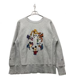 Champion REVERSE WEAVE×DISNEY（チャンピオン リバース ウィーブ×ディズニー）の古着「クルーネックスウェット」｜グレー