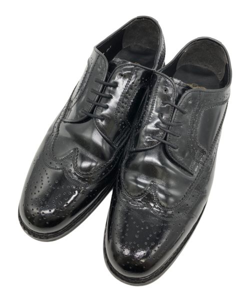 Florsheim（フローシャイム）Florsheim (フローシャイム) ウィングチップシューズ ブラック サイズ:26.5の古着・服飾アイテム