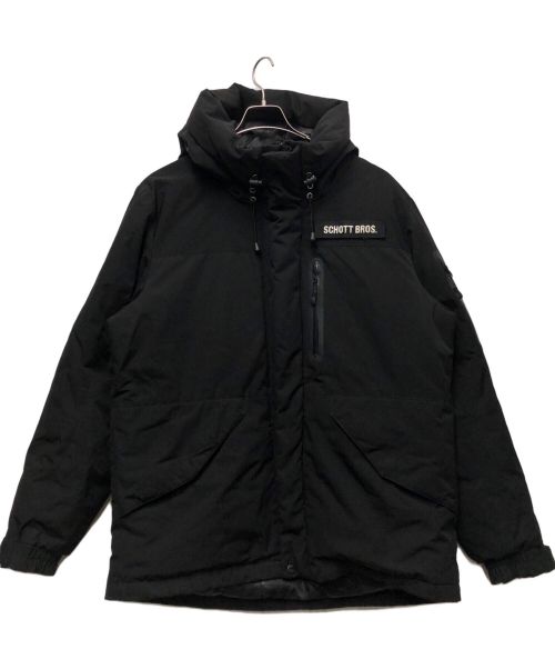 Schott（ショット）Schott (ショット) 2TONE DOWN PARKA ブラック サイズ:XLの古着・服飾アイテム