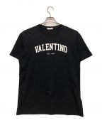 VALENTINOヴァレンティノ）の古着「ロゴカットソー」｜ブラック