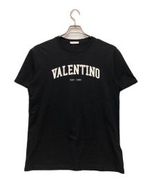 VALENTINO（ヴァレンティノ）の古着「ロゴカットソー」｜ブラック