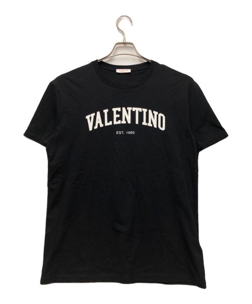 VALENTINO（ヴァレンティノ）VALENTINO (ヴァレンティノ) ロゴカットソー ブラック サイズ:Lの古着・服飾アイテム