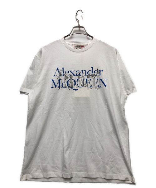 ALEXANDER McQUEEN（アレキサンダーマックイーン）ALEXANDER McQUEEN (アレキサンダーマックイーン) 半袖ロゴカットソー ホワイト サイズ:M 未使用品の古着・服飾アイテム