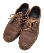 QUODDY.TRAIL MOCCASIN CO.クオディートレイルモカシン）の古着「レザーシューズ」｜ブラウン