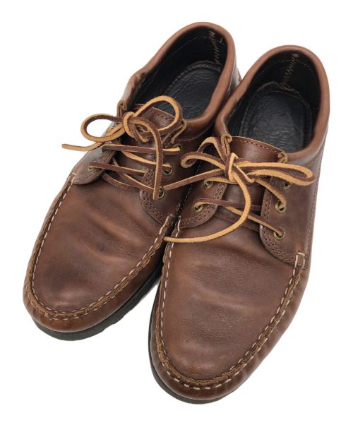 QUODDY.TRAIL MOCCASIN CO.（クオディートレイルモカシン）QUODDY.TRAIL MOCCASIN CO. (クオディートレイルモカシン) レザーシューズ ブラウン サイズ:27の古着・服飾アイテム