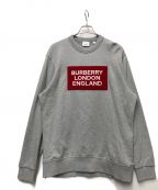 BURBERRYバーバリー）の古着「ロゴアップリケBOXスウェット」｜グレー