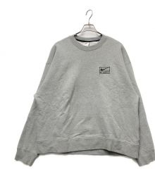 NIKE×stussy（ナイキ×ステューシー）の古着「オーバーサイズクルーネックスウェット」｜グレー