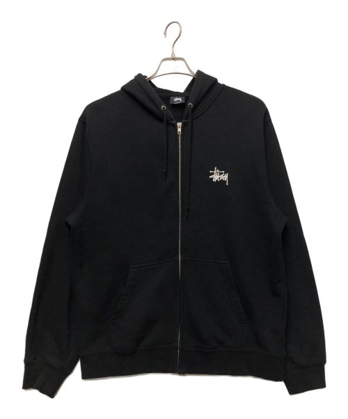 stussy（ステューシー）stussy (ステューシー) ジップパーカー ブラック サイズ:Lの古着・服飾アイテム