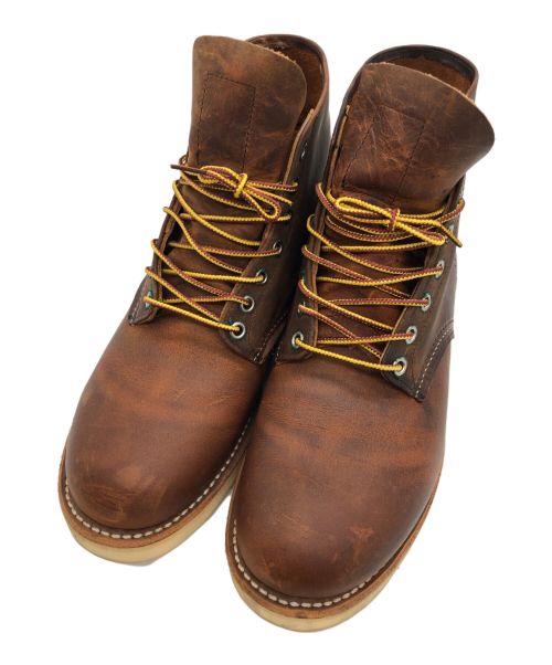 RED WING（レッドウィング）RED WING (レッドウィング) 6インチクラシックラウンドブーツ ブラウン サイズ:27．5の古着・服飾アイテム