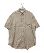 Graphpaperグラフペーパー）の古着「Broad Oversized S/S Shirt」｜アイボリー