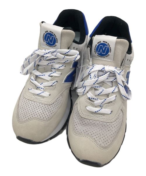 NEW BALANCE（ニューバランス）NEW BALANCE (ニューバランス) スニーカー アイボリー×ブルー サイズ:26の古着・服飾アイテム