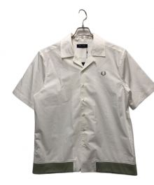 FRED PERRY（フレッドペリー）の古着「RIBBED HEM REVERE COLLAR SHIRT」｜ホワイト