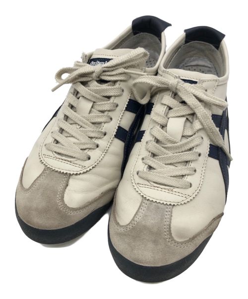 Onitsuka Tiger（オニツカタイガー）Onitsuka Tiger (オニツカタイガー) スニーカー アイボリー×ネイビー サイズ:25．5の古着・服飾アイテム