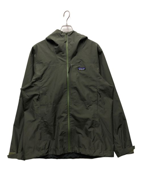 Patagonia（パタゴニア）Patagonia (パタゴニア) ボルダー・フォーク・レイン・ジャケット ダークグリーン サイズ:Lの古着・服飾アイテム