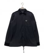 FRED PERRYフレッドペリー）の古着「COACH JACKET SHIRT」｜ネイビー