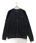 FRED PERRY（フレッドペリー）の古着「VELOUR PANEL TRICOT CARDIGAN」｜ネイビー