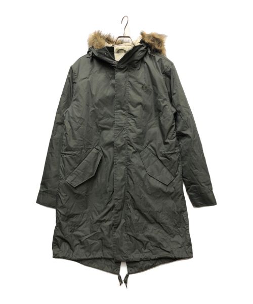 FRED PERRY（フレッドペリー）FRED PERRY (フレッドペリー) ZIP-IN LINER PARKA オリーブ サイズ:Mの古着・服飾アイテム