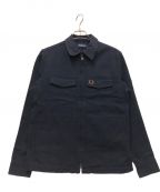 FRED PERRYフレッドペリー）の古着「Heavy Twill Overshirt」｜ネイビー