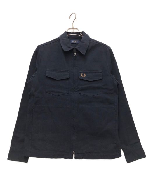 FRED PERRY（フレッドペリー）FRED PERRY (フレッドペリー) Heavy Twill Overshirt ネイビー サイズ:Sの古着・服飾アイテム