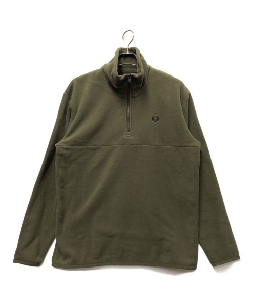 FRED PERRY（フレッドペリー）FRED PERRY (フレッドペリー) HALF ZIP FLEECE グリーン サイズ:M 未使用品の古着・服飾アイテム