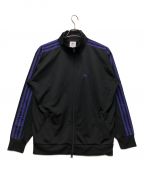 adidasアディダス）の古着「BECKENBAUER TRACK TOP」｜ブラック×パープル