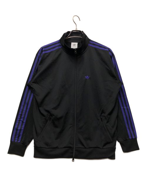 adidas（アディダス）adidas (アディダス) BECKENBAUER TRACK TOP ブラック×パープル サイズ:XSの古着・服飾アイテム