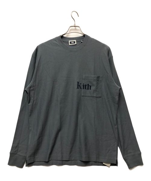 KITH（キス）KITH (キス) ロングスリーブカットソー グレー サイズ:Sの古着・服飾アイテム