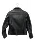 666 LEATHER WEAR (666レザーウェア) ライダースジャケット ブラック サイズ:34：35000円