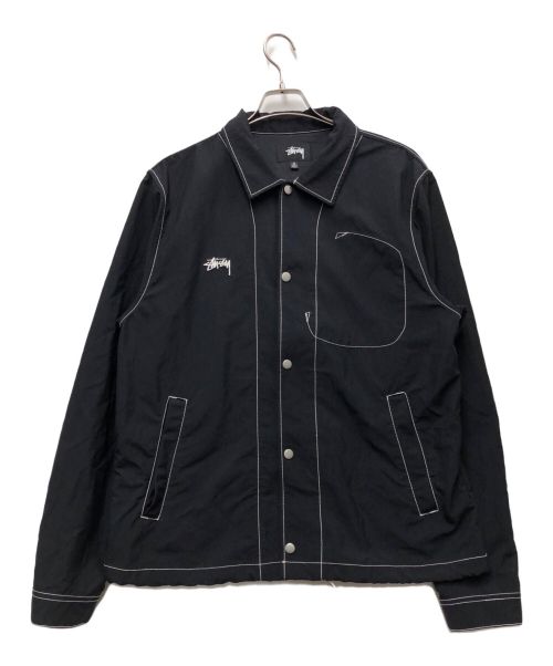 stussy（ステューシー）stussy (ステューシー) Nylon Folsom JKT ブラック サイズ:Mの古着・服飾アイテム