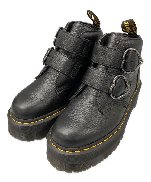 Dr.Martens（ドクターマーチン）Dr.Martens (ドクターマーチン) レザーブーツ ブラック サイズ:24cmの古着・服飾アイテム