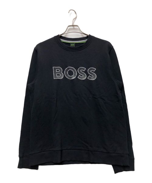 HUGO BOSS（ヒューゴ ボス）HUGO BOSS (ヒューゴ ボス) ロゴスウェット ブラック サイズ:Lの古着・服飾アイテム