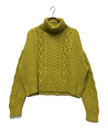 oldderby Knitwear（オールドダービーニットウェア）の古着「タートルネックニット」｜マスタード